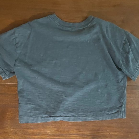 Cropped Dark Gray T-Shirt, Teen XXL - Picture 2 of 4